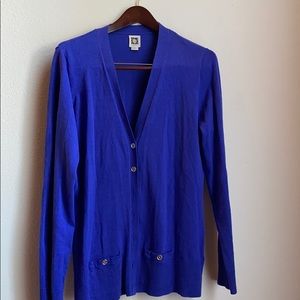 Anne Klein button down v neck cardigan